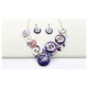 Circle Rhinestone European Jewelry Fashion Bridal Necklaces Set
