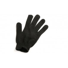 Black Polyester & Stainless Steel Fillet Cut Resistant Designed Glove