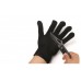 Black Polyester & Stainless Steel Fillet Cut Resistant Designed Glove