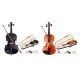 New Full Size 4/4 Natural Acoustic Violin Fiddle with Case Bow Skripka