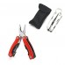 Compact 9 In 1 Stainless Steel Multi Tool with Portable 9 in 1 Mini Pocket Kit