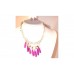 Women Fashion Jewelry Pendant Crystal Chain Bib Necklace Set