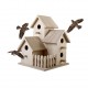 Wood Triple Birdhouse For Garden Holds Paint And Stain Beautiful