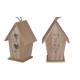 Decorative Birdhouse With Two Heart Openings