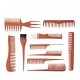 Beauty Hairs with 10 Pack Bone Color Comb Set