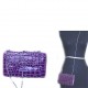 Modern Style Purple Women's PU Cracked Leather Wallet Purse