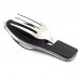 Detachable Camping Tool Fork Knife Spoon