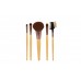 Six Piece Starter Set Natural Makeup Look 5 Brushes + Cosmetic Bag