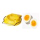 Egg Slicer Yellow Plastic Stainless Steel