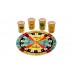 Shout Out Shot Glass Board and 4 Shot Glasses Game Set