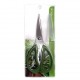 Green Kitchen Shears with Built in Herb Snipper and Blade Sheath
