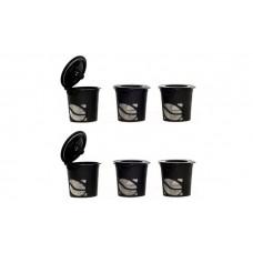 Handy Gourmet 6 Pcs Reusable Refillable Coffee Espresso Tea Pods K Cup