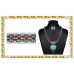 Turquoise Fashion Necklace With Earrings Perfect Jewerly Set