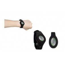 Durable Black Bluetooth Waist Clip and Watch Band Pedometer