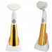 Skin Care Face Cleaner Plush Sonic Soft Gold Cleansing Facial Brush