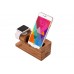 Wood Bamboo Charging Dock Station Stand Holder For Watch Phone