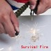 Camping Emergency Survival Watch with Paracord Compass Whistle Fire Starter