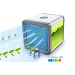 Mini Air Conditioner Humidifier Purifier Freshener Cooler 7 Colors LED Lights