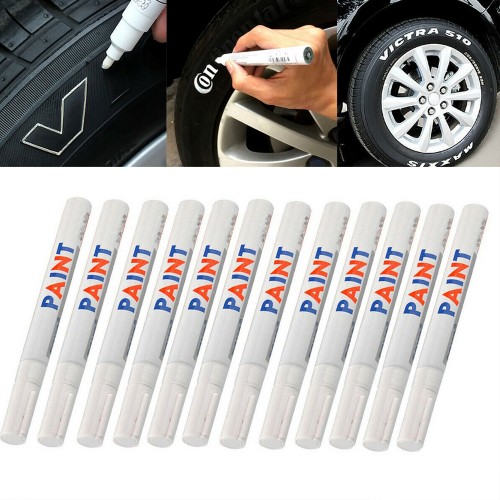 Tyre Pen Permanent Marker White Writing Wall Rubber Felt-Tip Tire - R