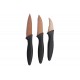 3 Pieces Stainless Steel Copper Coated Sharp Blade Cutlery Knife Block Set