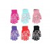 Teens Girls Colorful Winter Warm Knitted Gloves Hand Warmer Full Finger Knitted