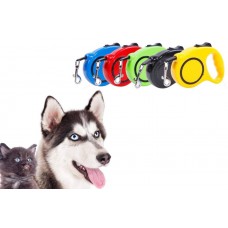 Lock Retractable Dog Leash Automatic Extending Pet Walking Safety Leads Leashes