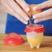 Silicone Egg Cooker Hard Boiled Eggs Without The Shell Non Stick Set Egg Cups