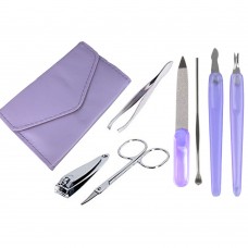 8-piece Manicure Pedicure Set Nail Care Nail File Clipper Trimmer Ear Cleaner