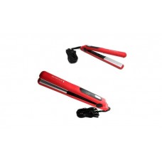 Red Straight Ceramic Flat Iron 60 Second Heat-Up Straight And Smooth