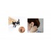Novelty Jewelry Cute Pearl Black Cat Ear Stud Piercing Earring 1pc