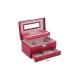 Jewelry Box Case Storage Organizer Ring Earring Necklace Mirror