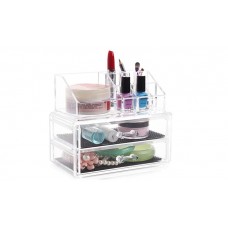 Makeup Acrylic Cosmetic Organizer Case Storage with Holders