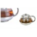 New Stainless Steel & Glass Tea Pot Loose Tea Leaf Infuser Teapot