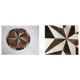 New Round Carpet 40'' Rug Leather Star Cow Hide Patchwork Area