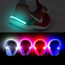 LED Shoe Clip Lights Reflective Safety Night Running Gear Flash Shoes Lights