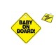 Bright Yellow Baby On Board Sign Indispensable Car Accessory