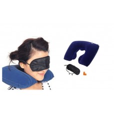 Travel and Sleeping Kit Eyeshade Neck Pillow and Earplug 3 in 1